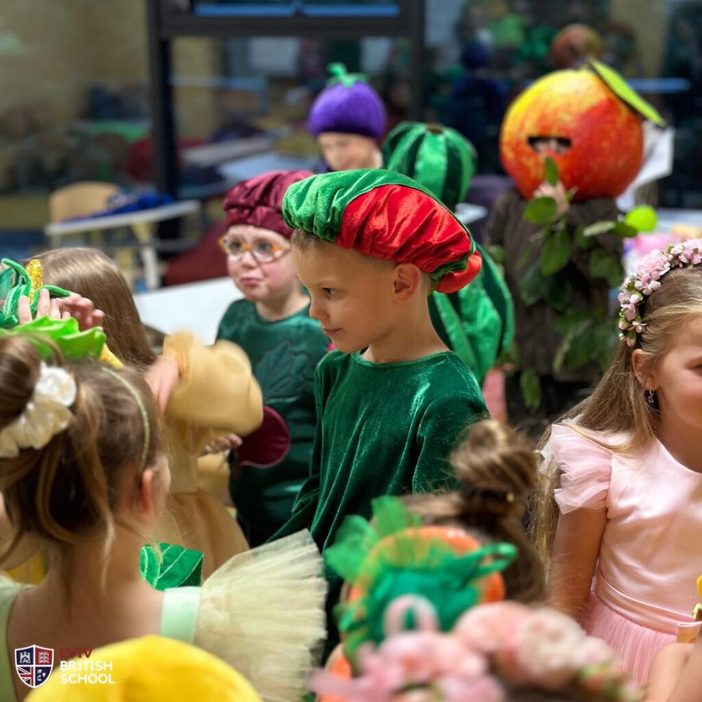 Kids in different amazing costumes during the event